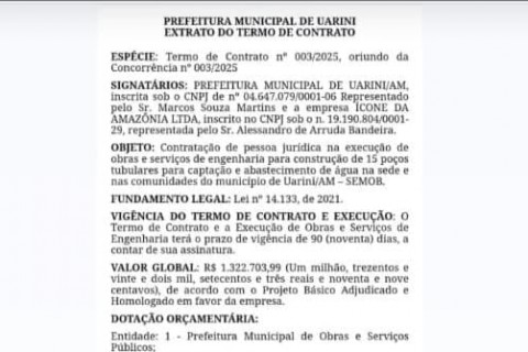 Escândalo na Prefeitura de Uarini-AM